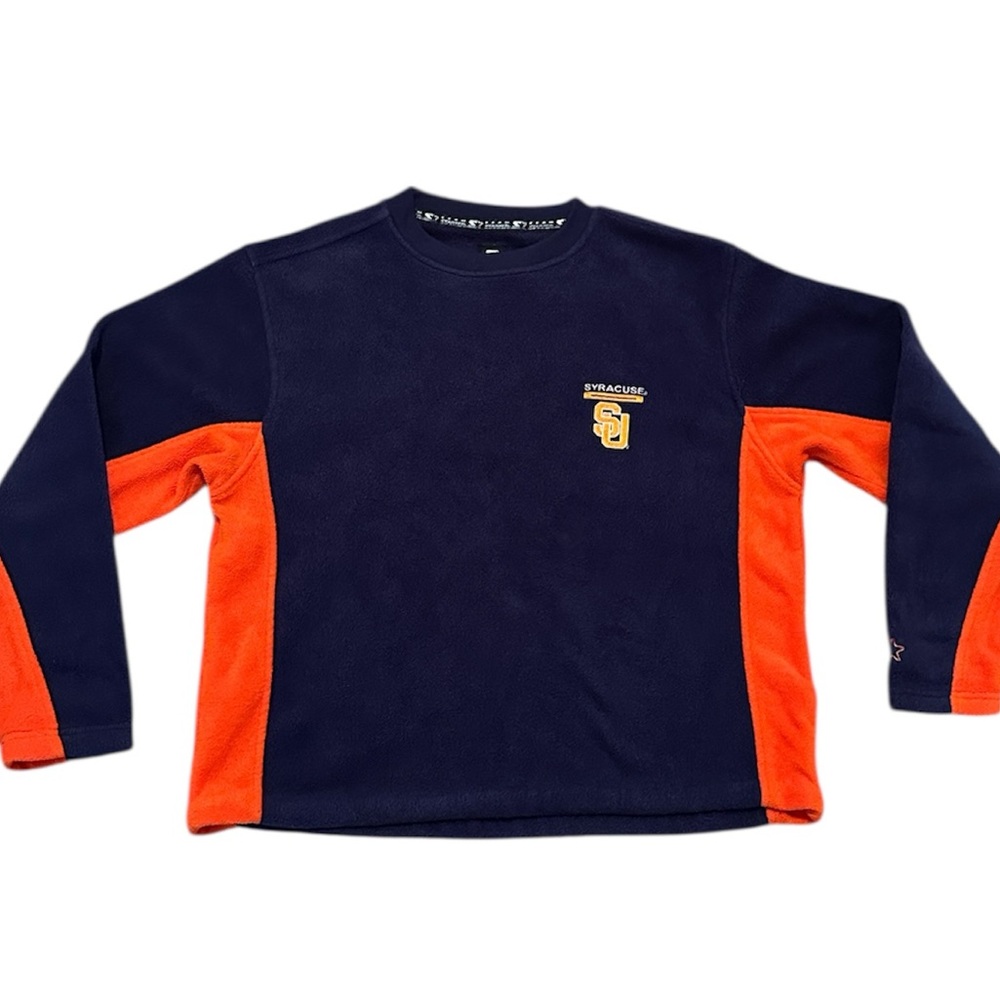 Vintage Syracuse Starter Crewneck Fleece Sweatshirt size Large